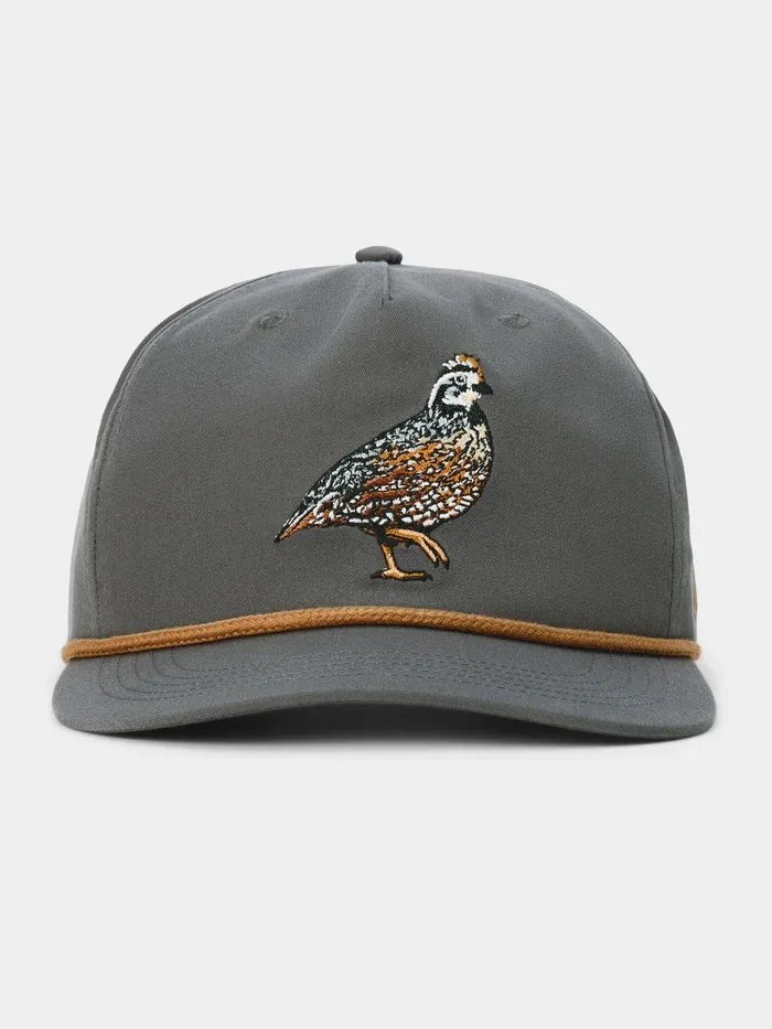 Bobwhite Quail Rope Hat - Charcoal