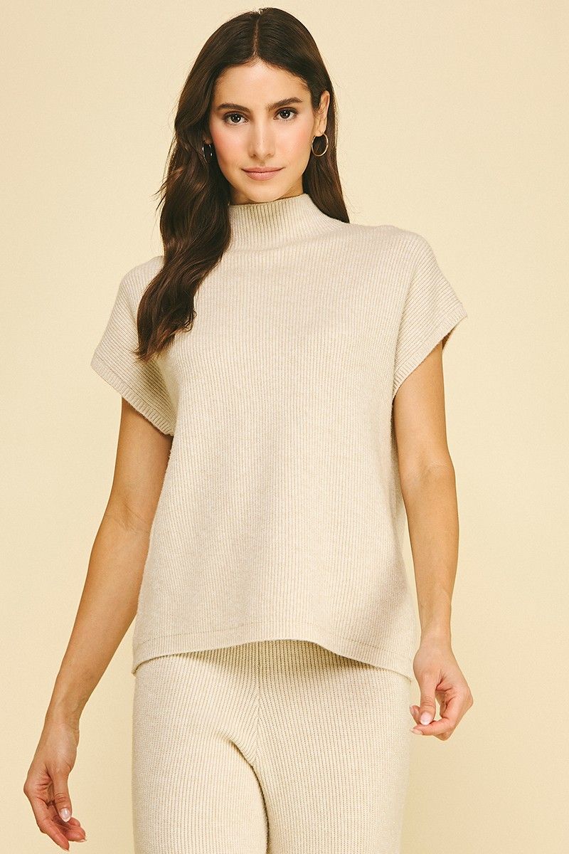 The Willow Ribbed  Sweater - Oatmeal