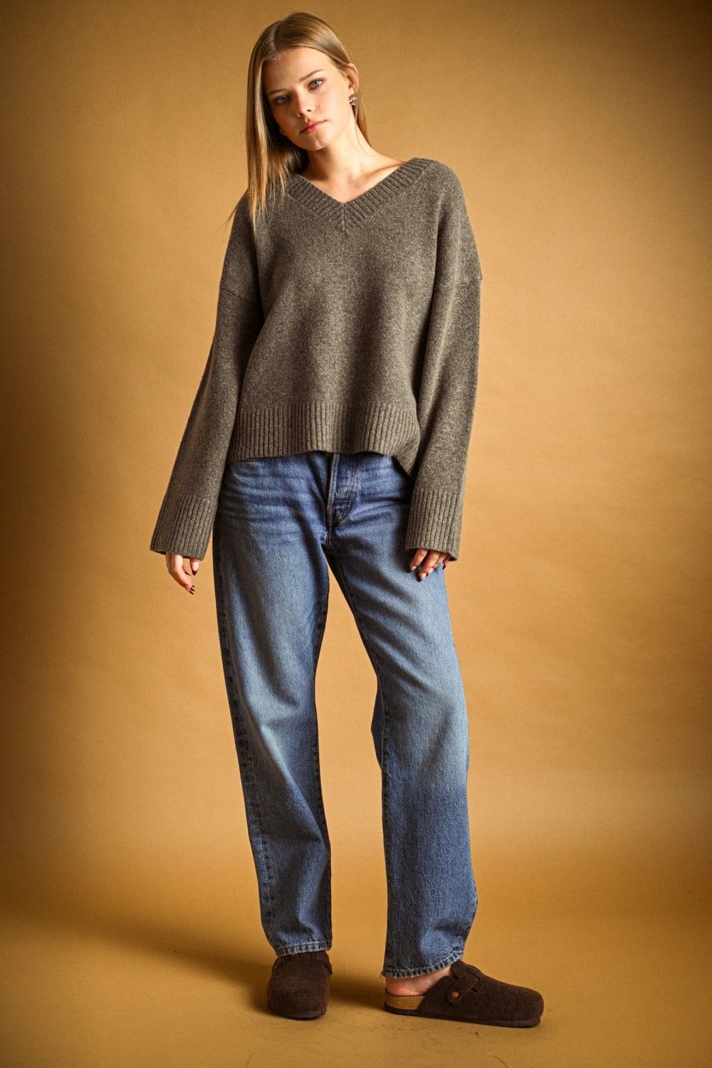 Let Go Long Sleeve Top - Mocha