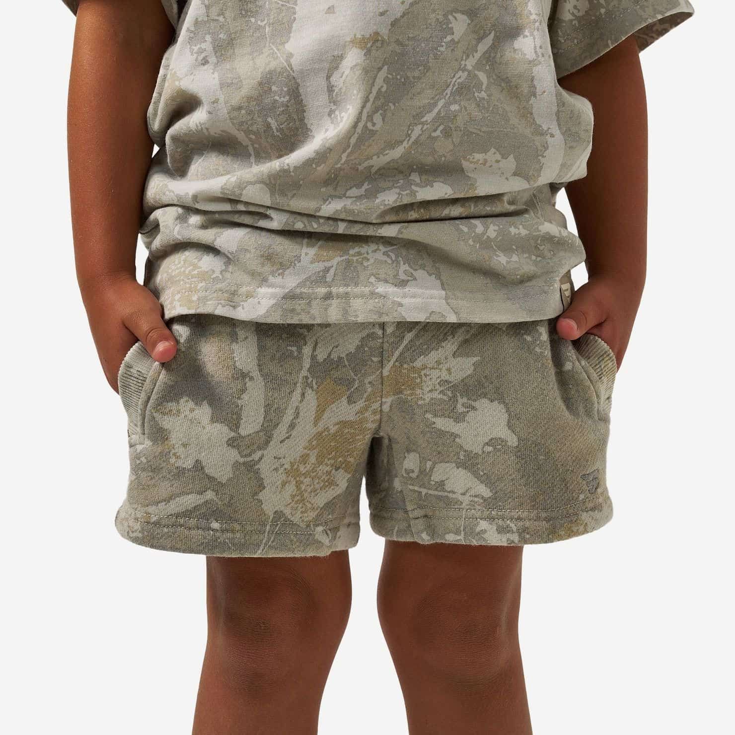 Youth Vintage Washed Shorts - Drifter Camo