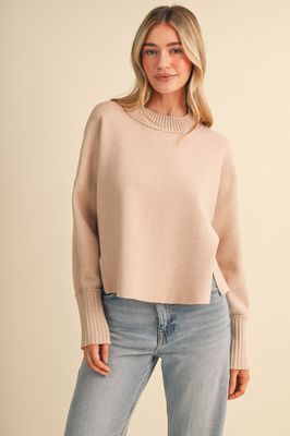 Homegrown Long Sleeve Top - Beige Taupe