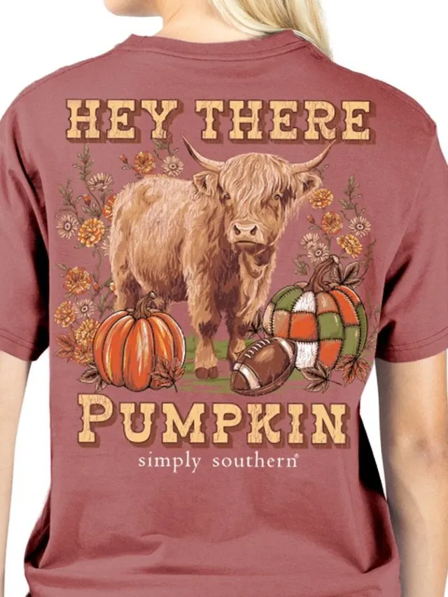 Hey There Pumpkin Short Sleeve T-Shirt - Maple