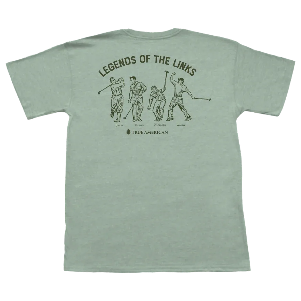 True American Heritage Farm Short Sleeve Pocket Tee - Heathered Sage