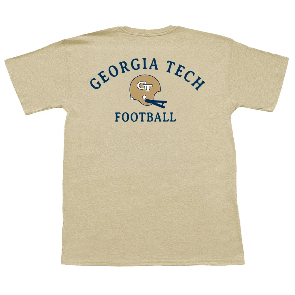 GT Helmet Short Sleeve Pocket Tee - Weathered Gold