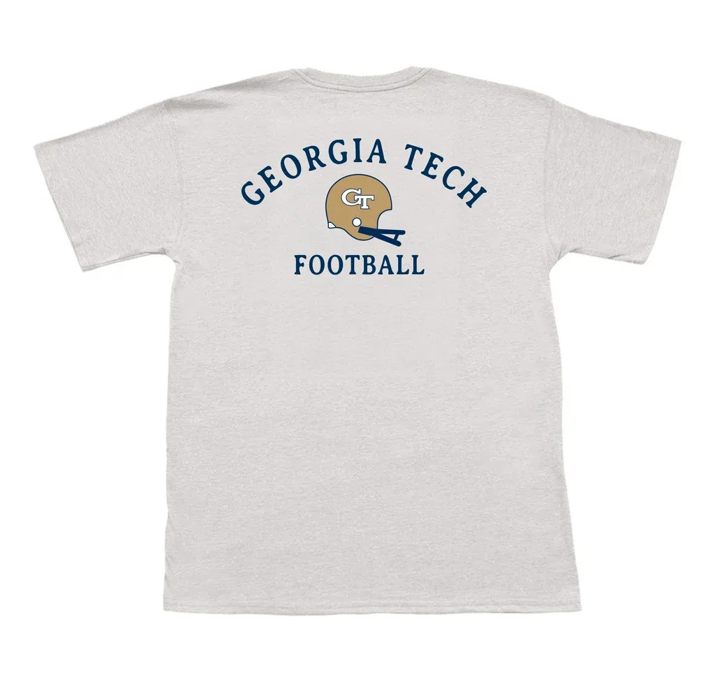 GT Helmet Long Sleeve Pocket Tee - Light Grey