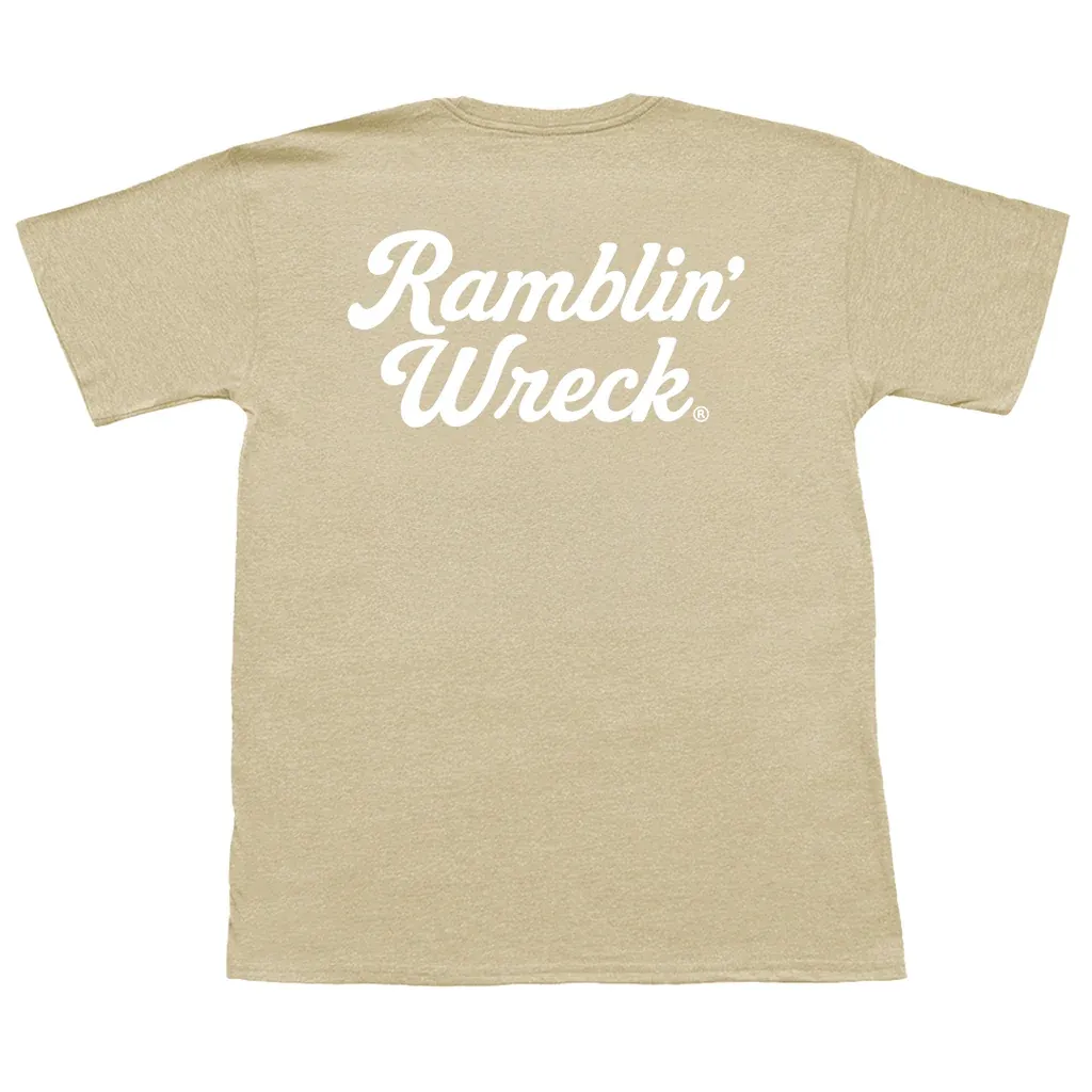 Ramblin' Wreck Long Sleeve Pocket Tee - Weathered Gold