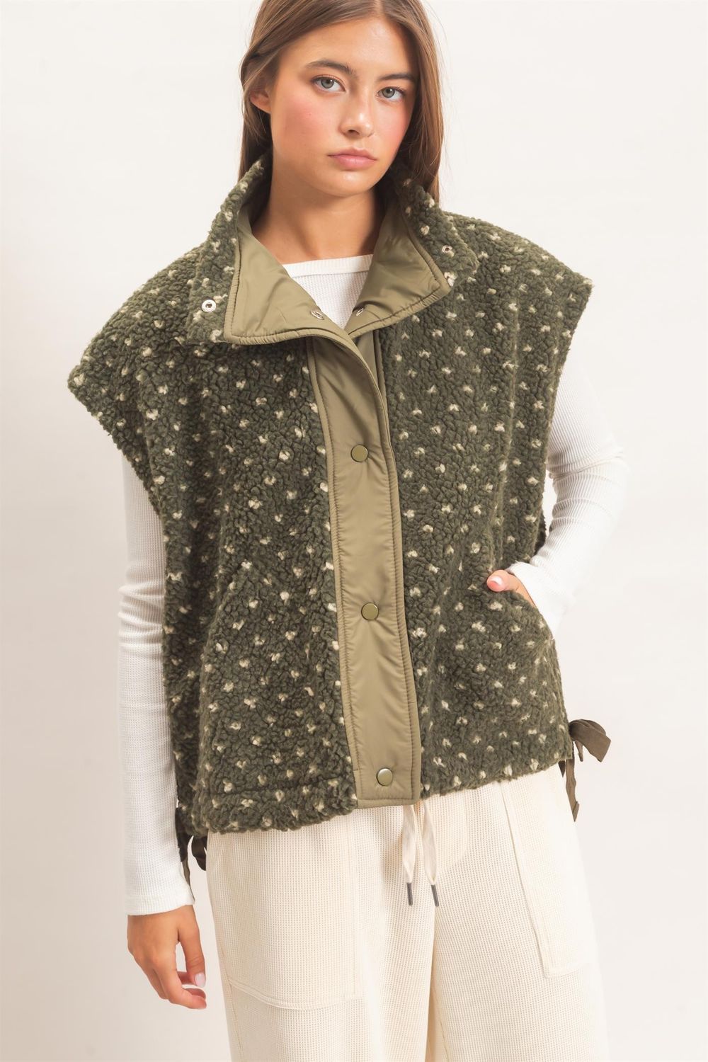 Mostly Yours Vest - Dark Olive