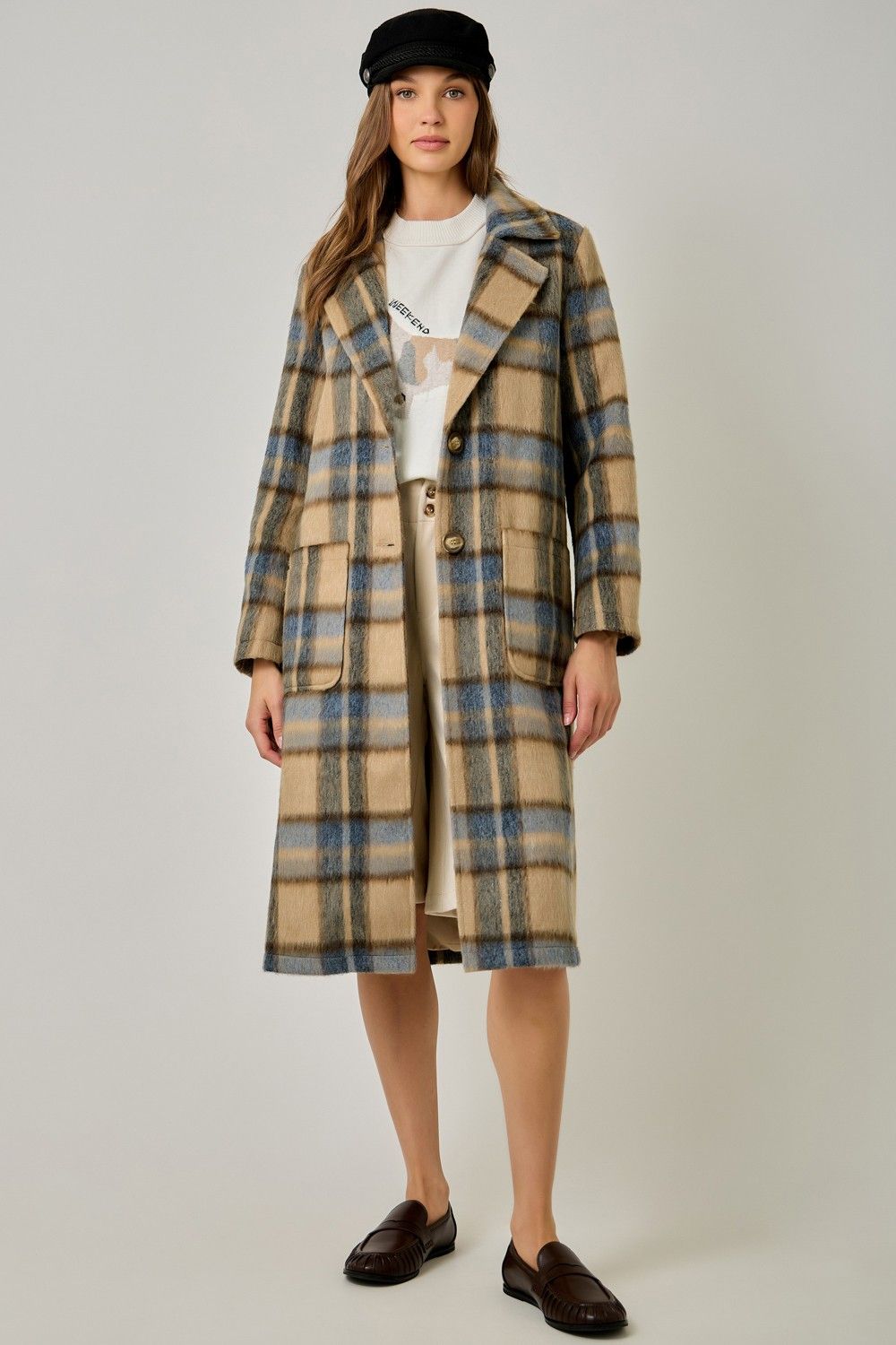Last Minute Long Coat - Latte Mix