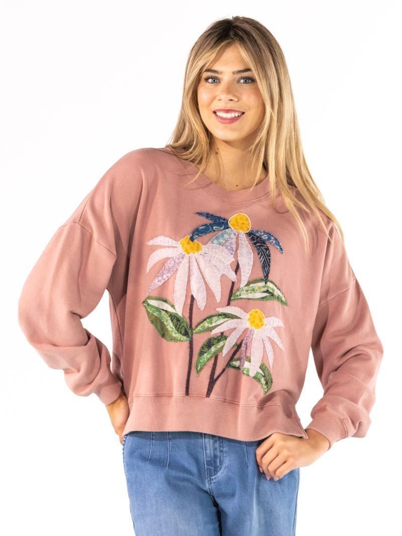 The Cozy Sweatshirt - Floral