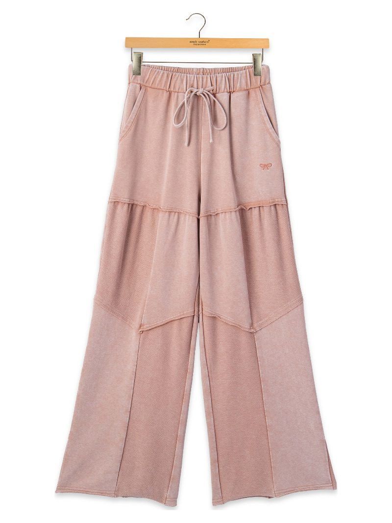 The Mineral Wash Wide Leg Pant - Fawn