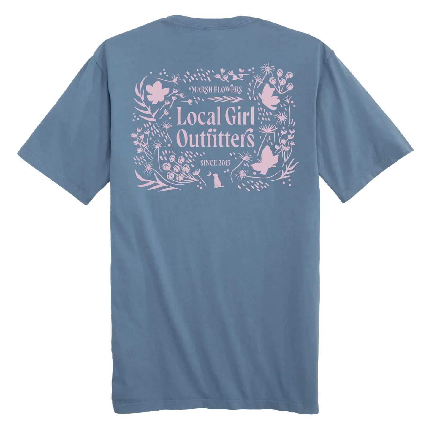 Marsh Flowers Short Sleeve T-Shirt - Slate