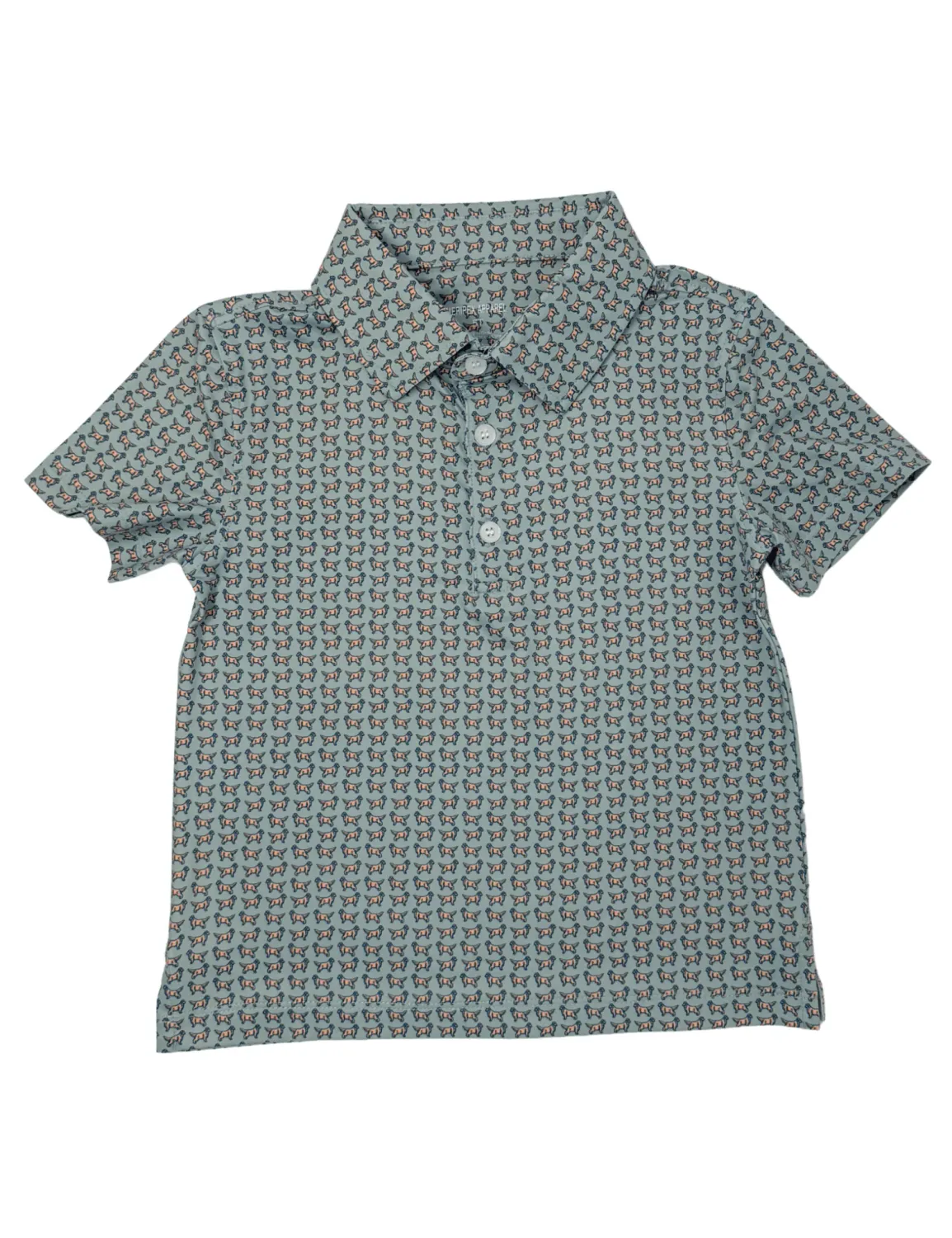 Youth Golden Retriever Printed Polo