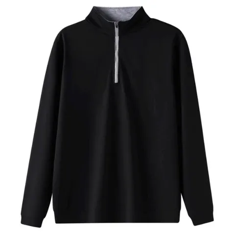 Men's Black Quarter Zip