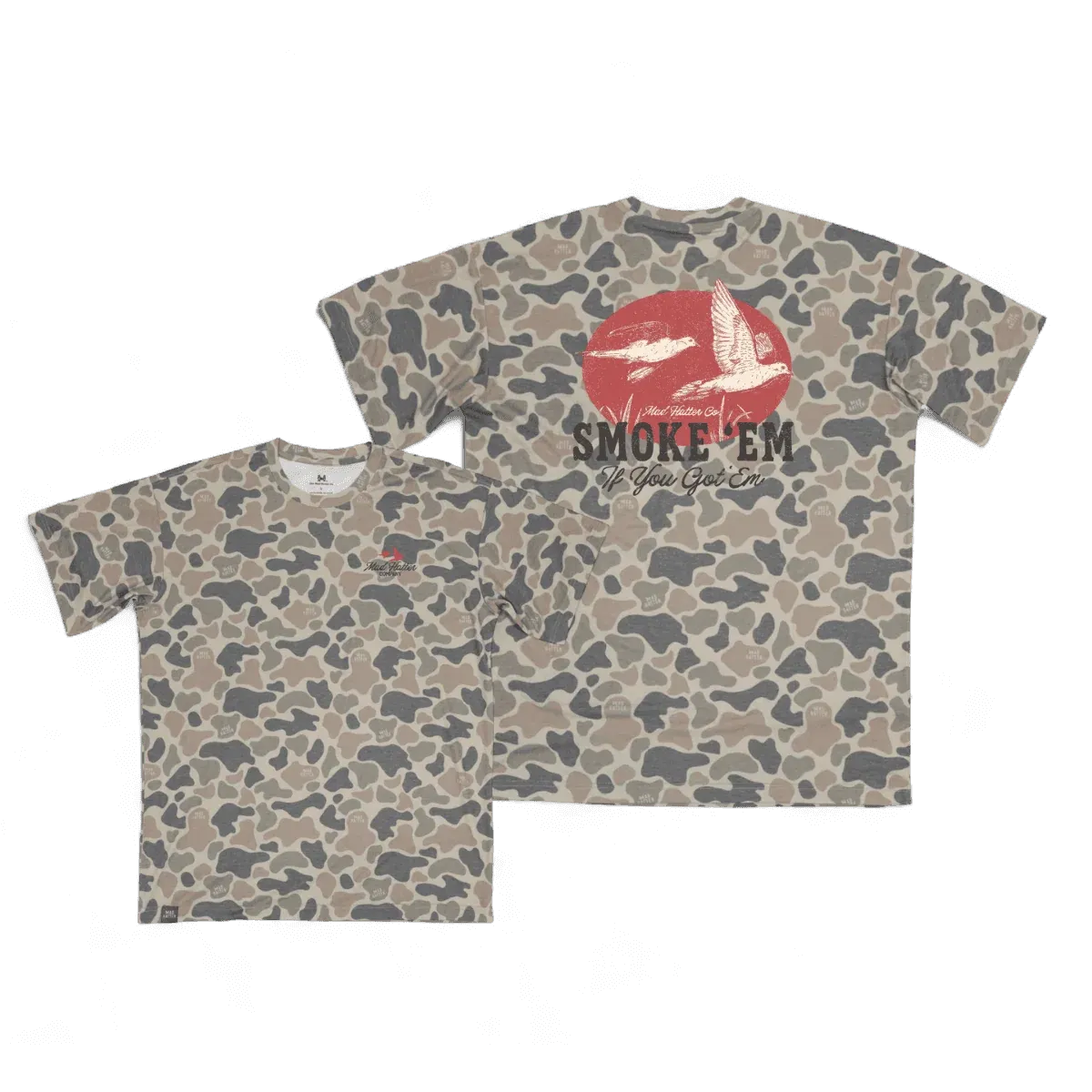 Smoke 'Em Short Sleeve T-Shirt - Vintage Duck Camo