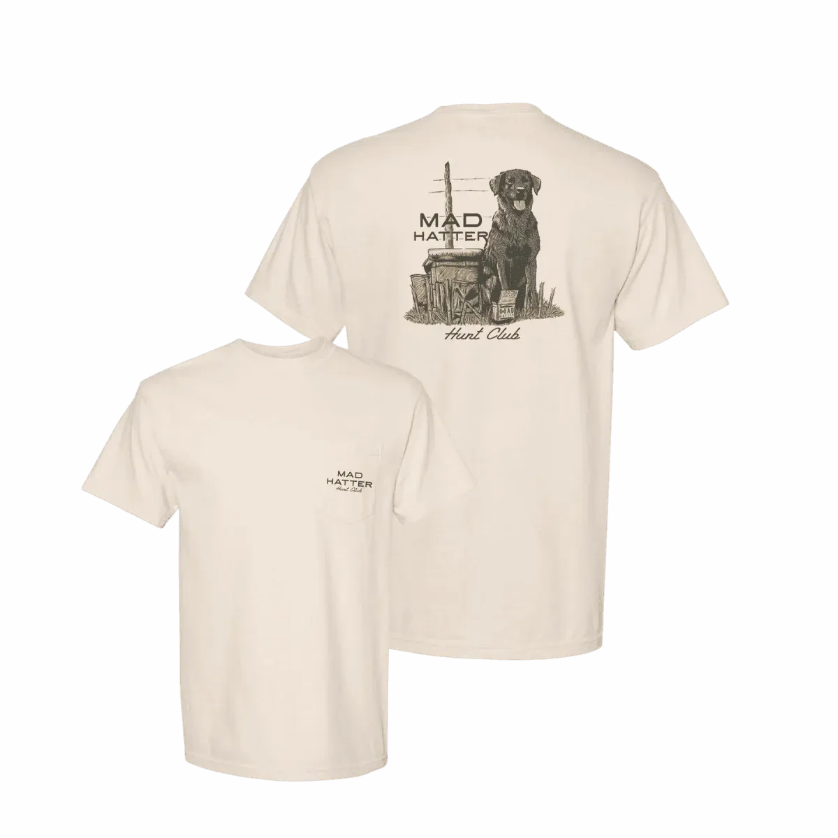 Mad Hatter Hunt Club Short Sleeve T-Shirt - Ivory