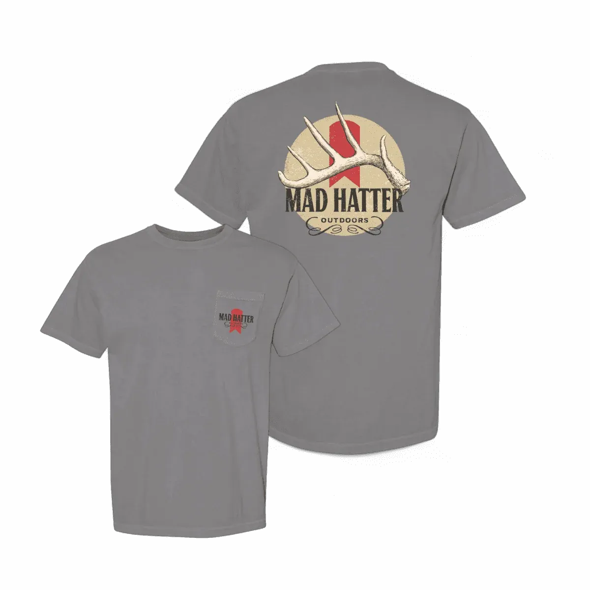 Mad Hatter Outdoors Short Sleeve T-Shirt - Grey
