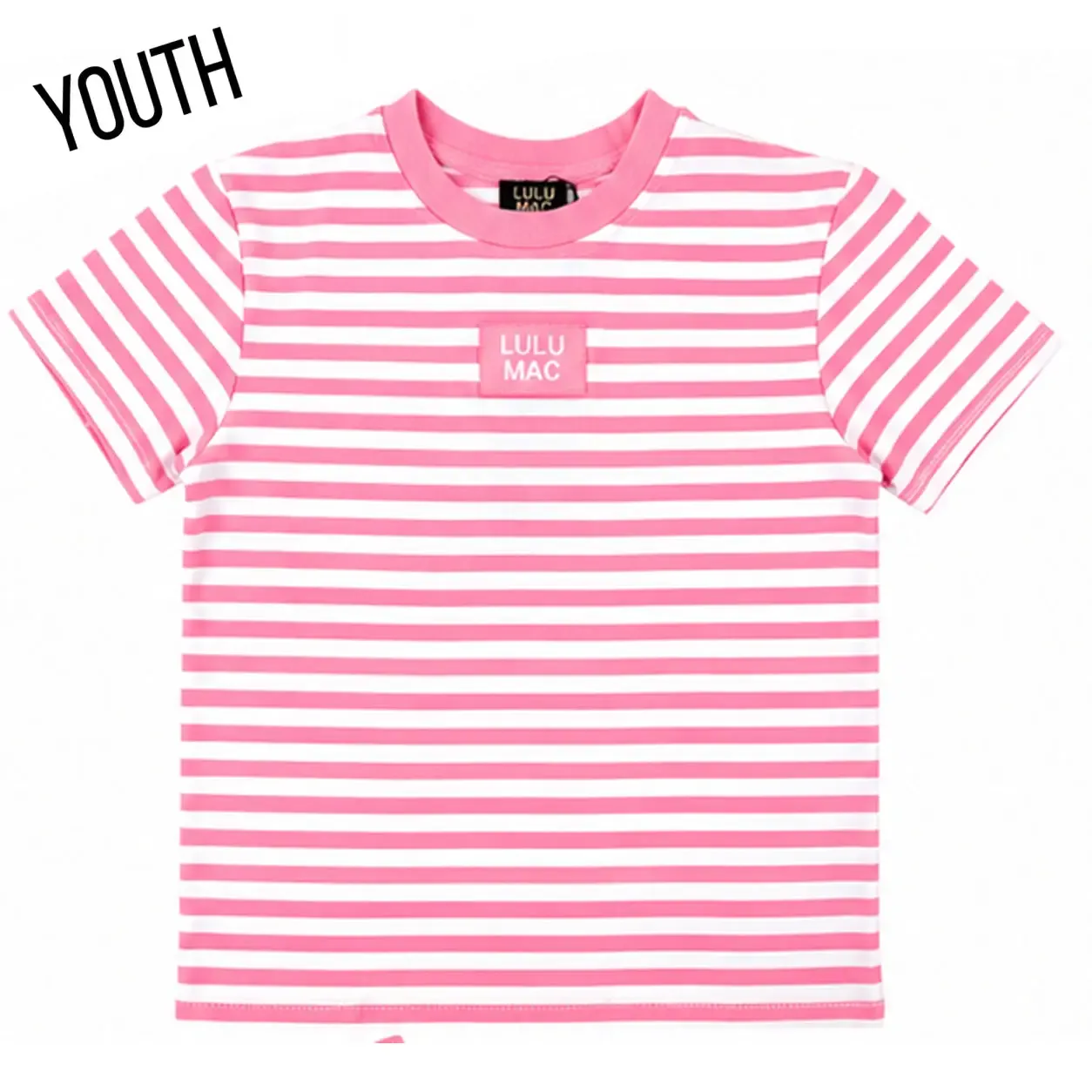 Lulu Mac Youth Monochrome Patch Baby Doll Top - Neon Pink