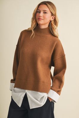 Talk To You Sweater - Caramel