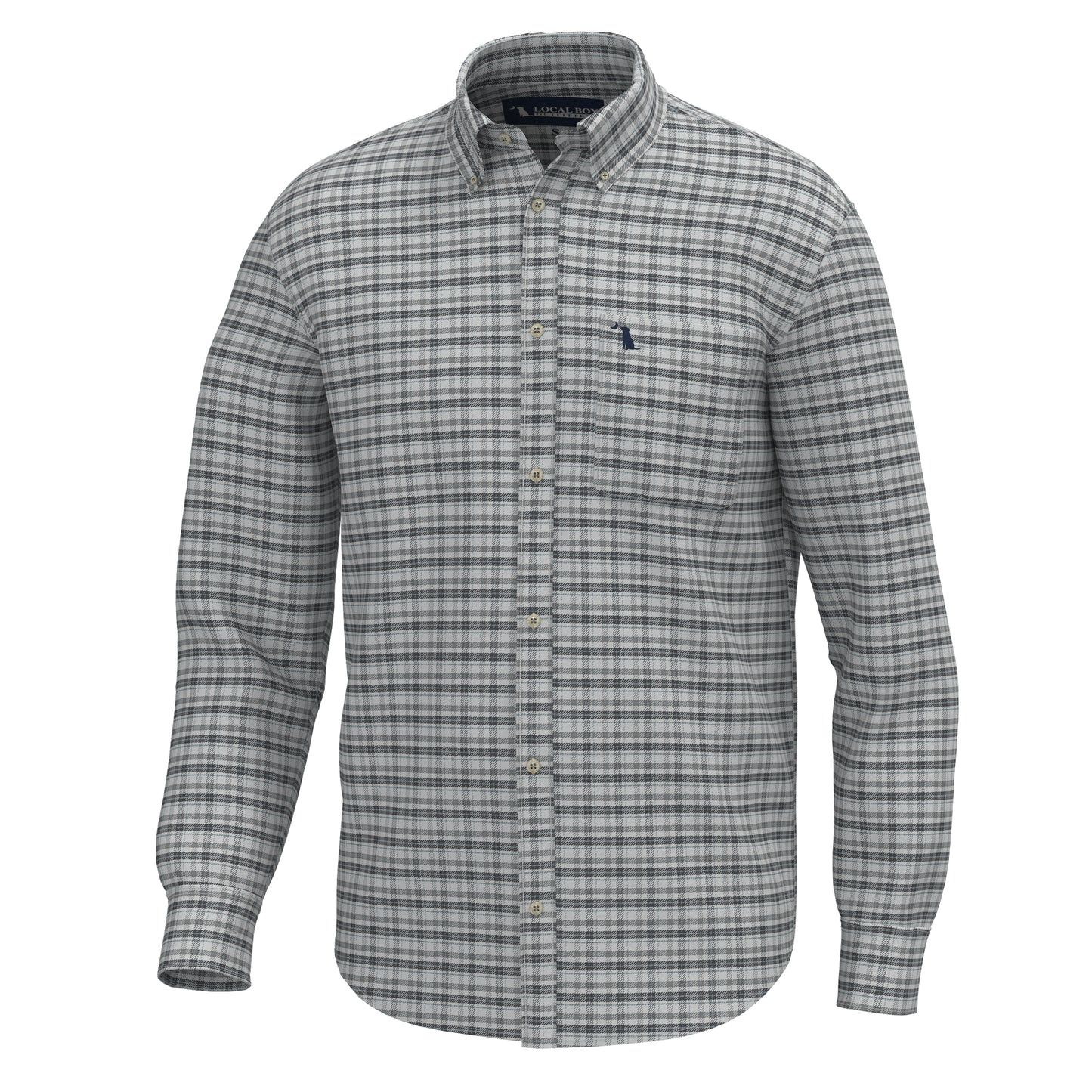 Scott Dress Shirt - Silver/Slate/Warm Gray