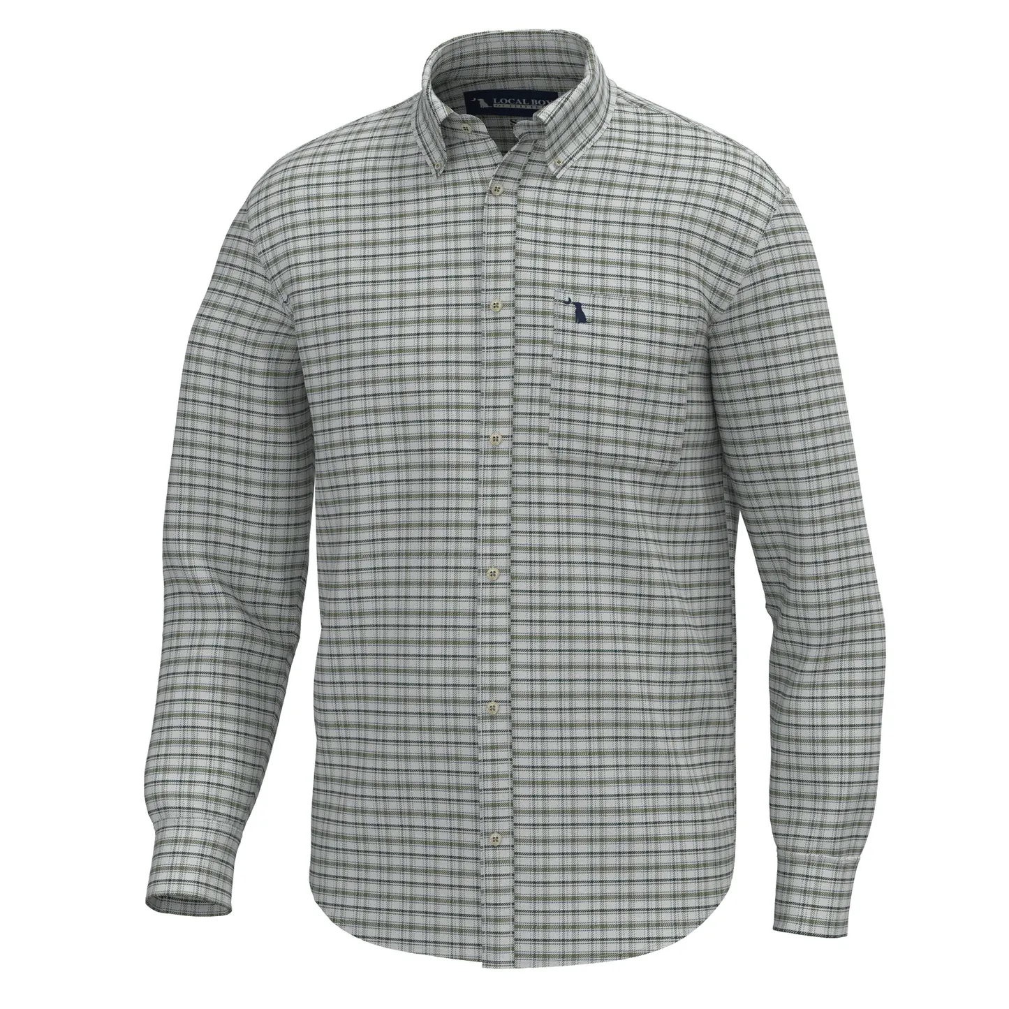 McNally Dress Shirt - Silver/Smoky/Teal/Oliver