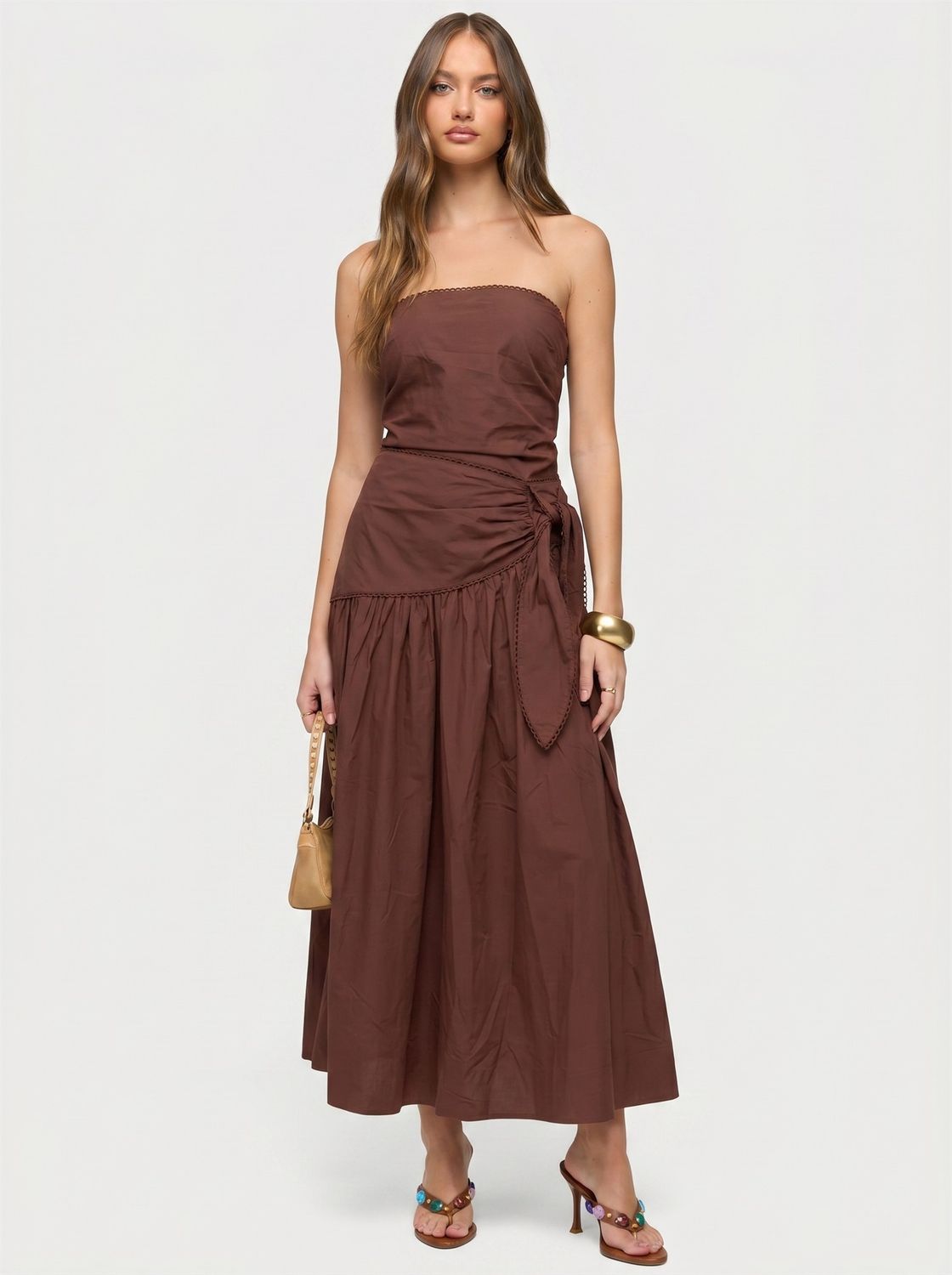 Already Know Sleeveless Maxi Dress - Brown