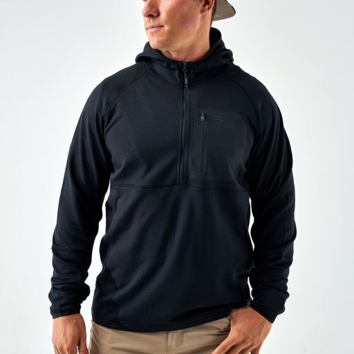Blaze Tech Quarter Zip - Black, Size: Small