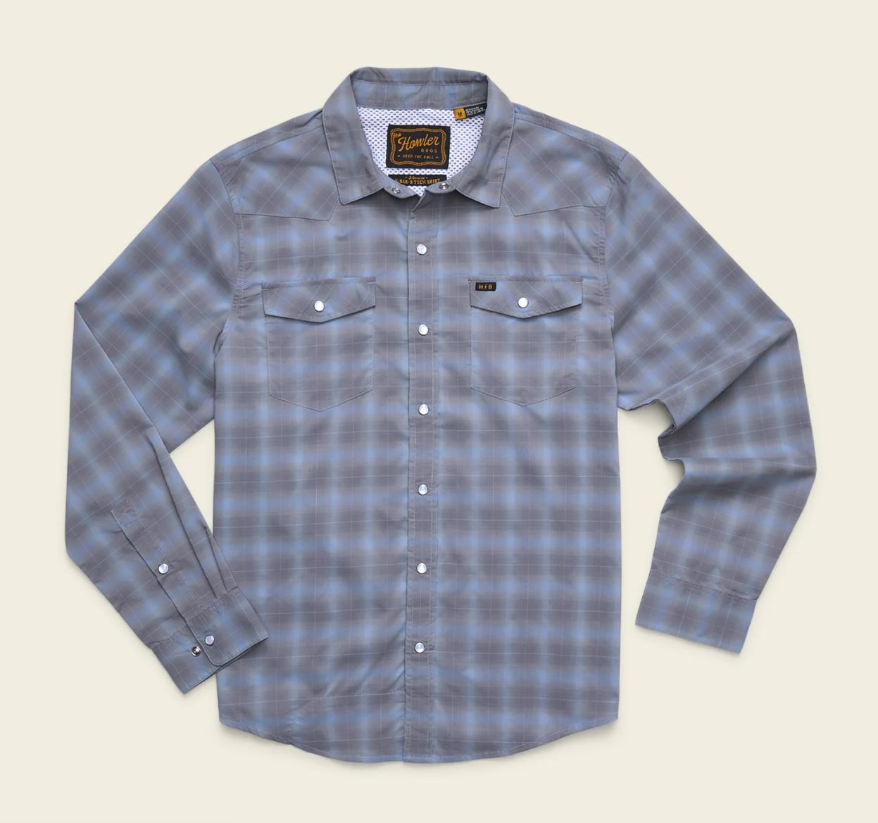 H Bar B Tech Long Sleeve Button Down - Kent Plaid - Tradewinds