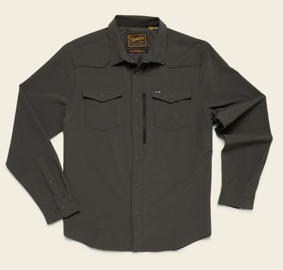 Emerger Tech Long Sleeve Button Down - Antique Black