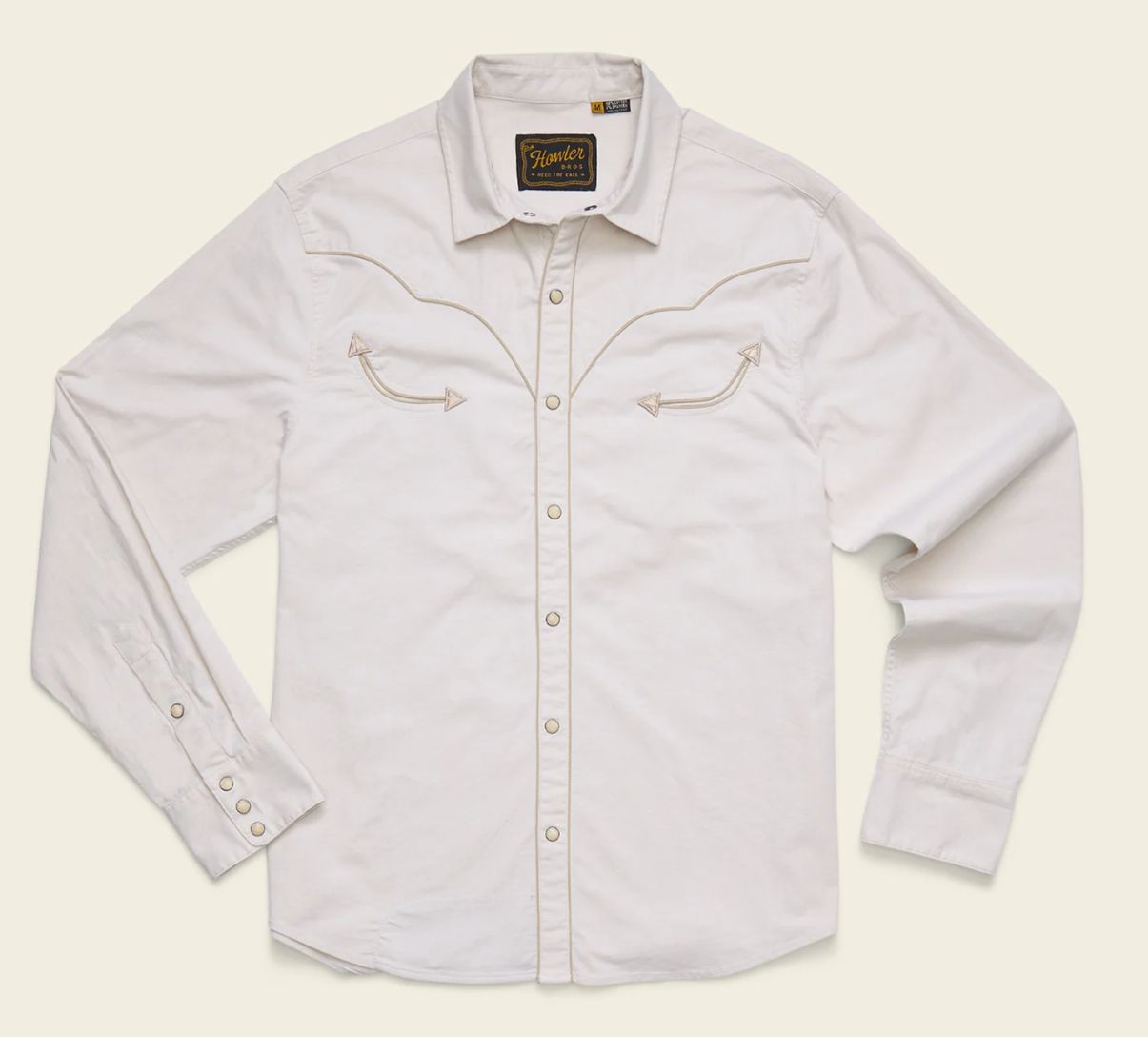 Broncbuster Long Sleeve Snap Button Down - Prairie Dust