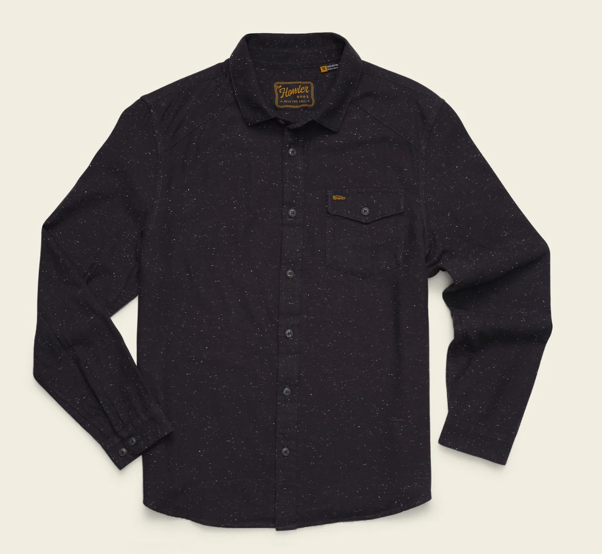 La Grange Light Weight Flannel - Speckled - Antique Black