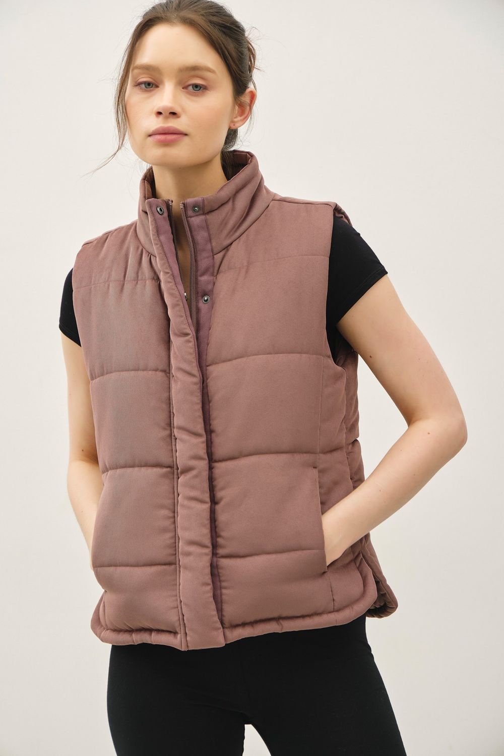The Peyton Vest - Cocoa
