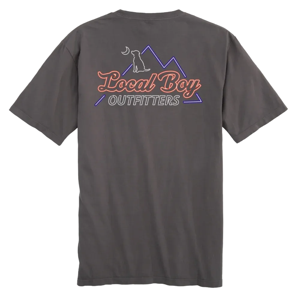 Neon Mountain Short Sleeve T-Shirt - Gray