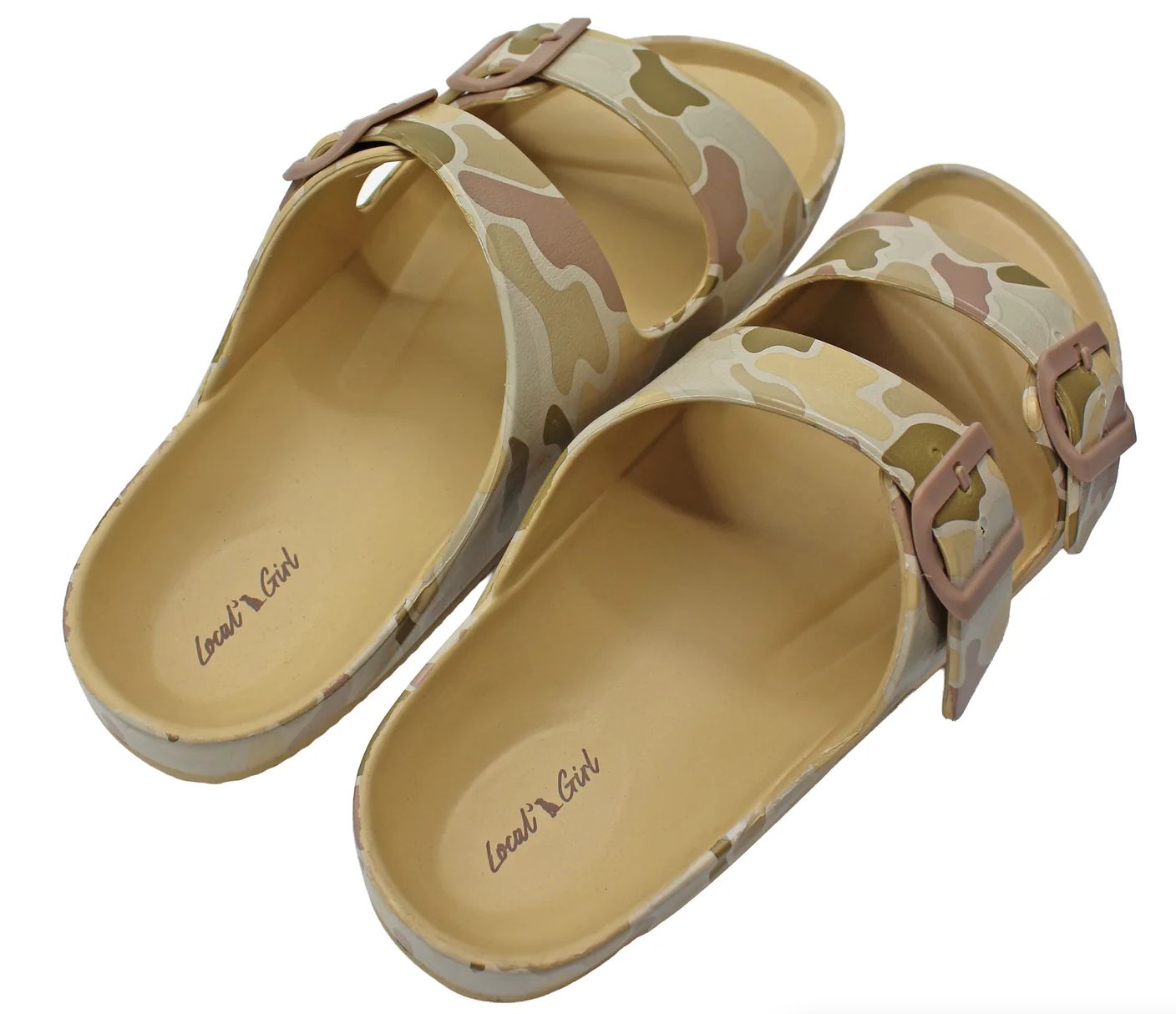 LG Rubber Slides - Forest Camo Desert