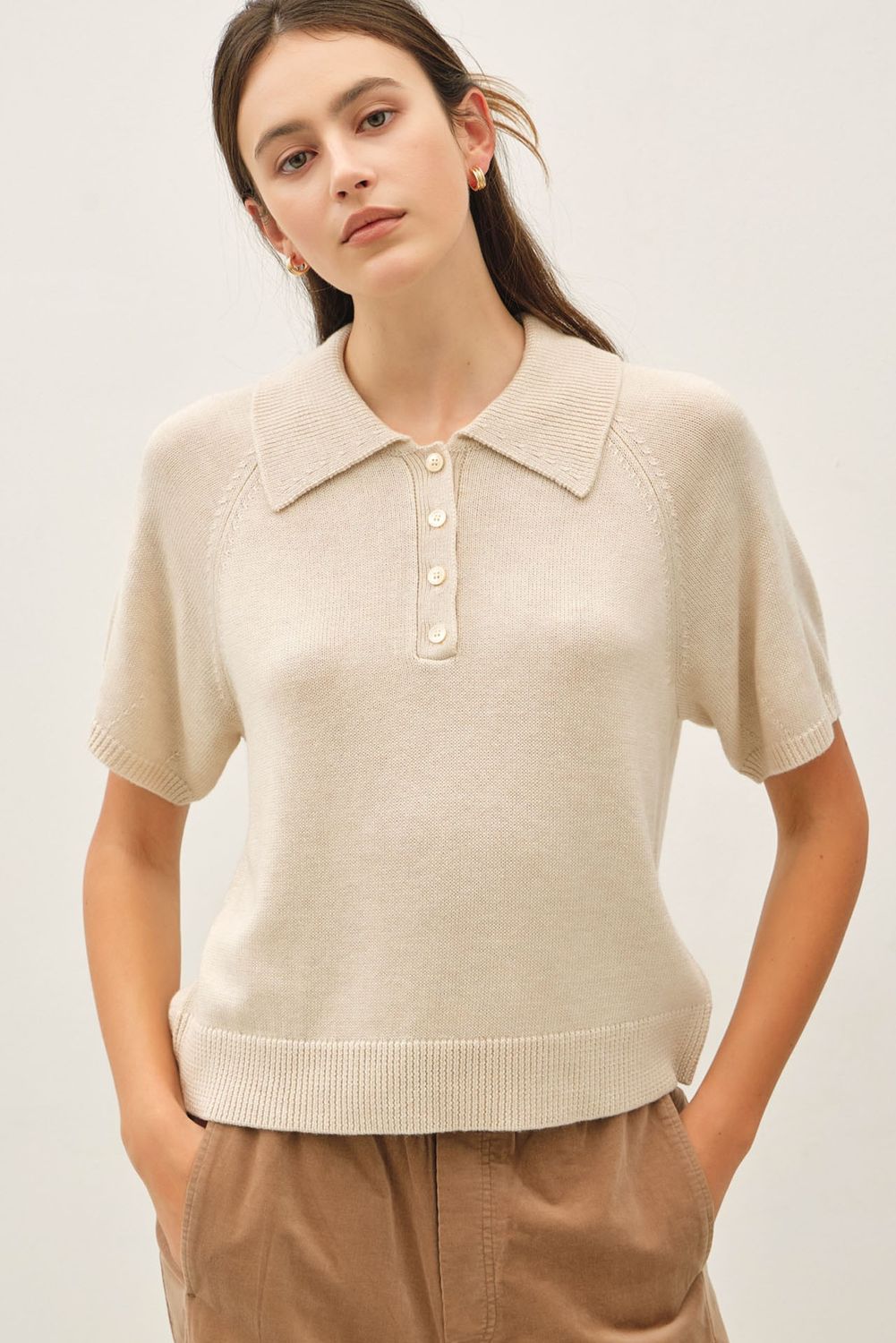 Fall For It Textured Knit Sweater- Oatmeal