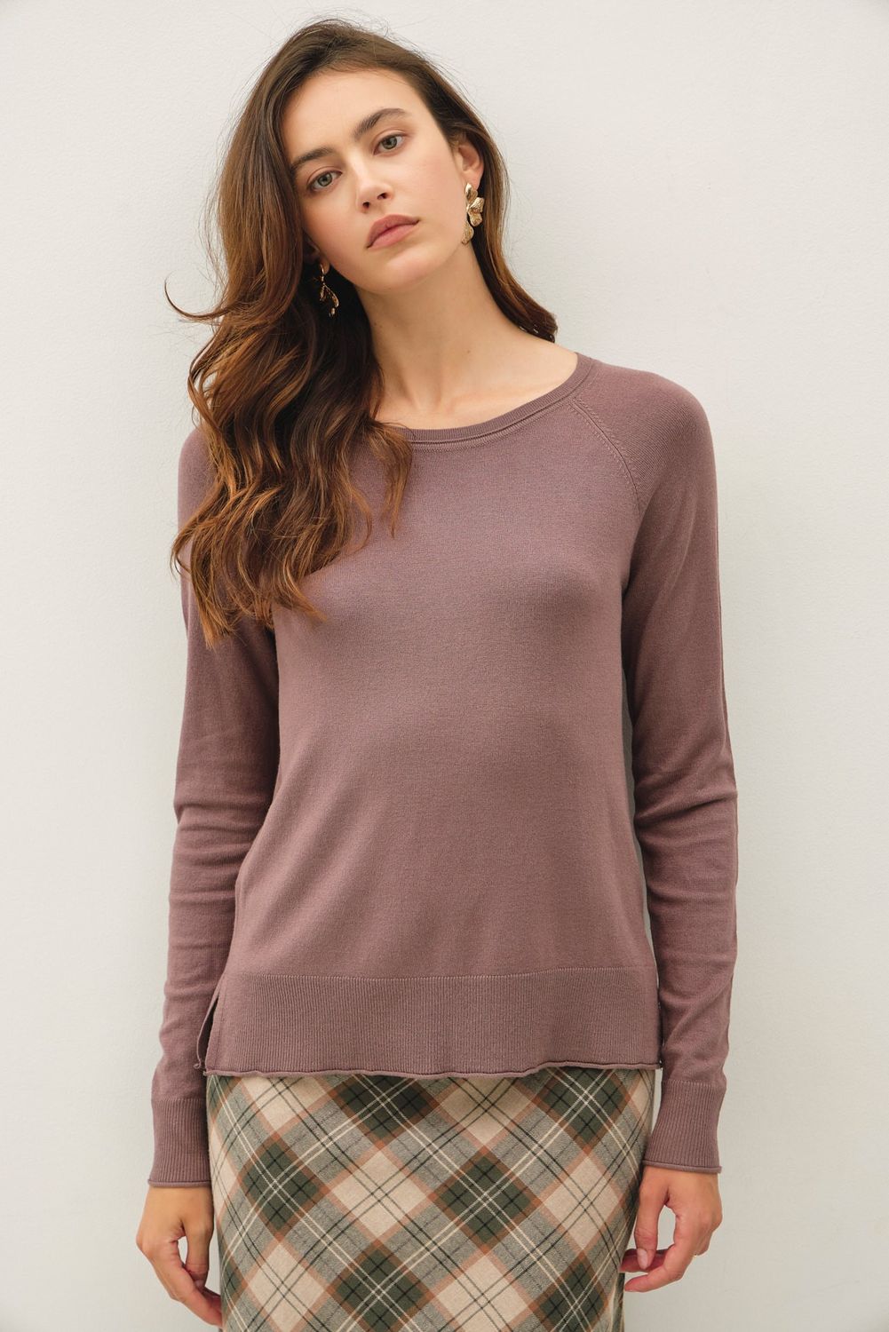 Cold Front Reglan Sweater - Cocoa