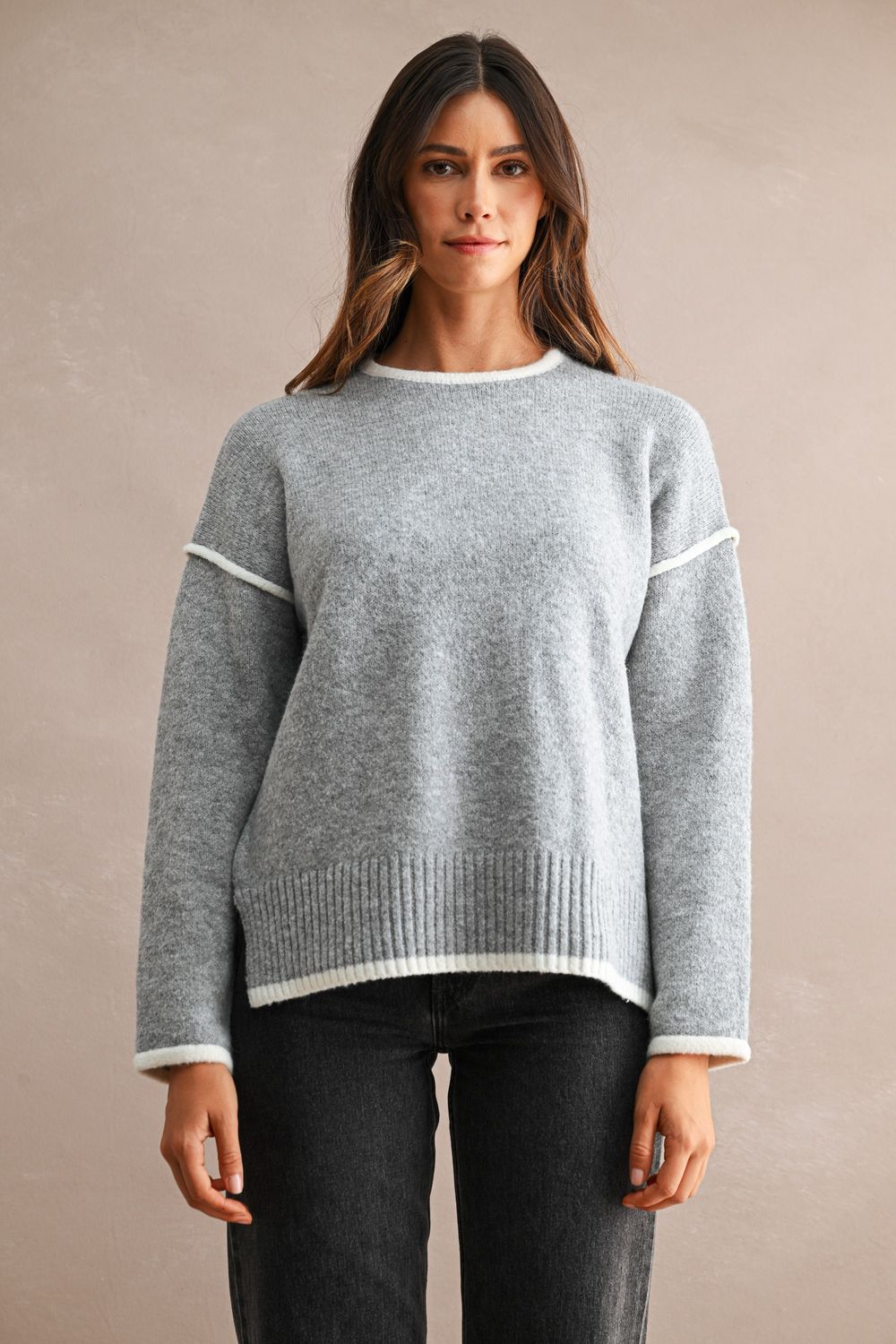 Take Me To Brunch Sweater - Heather Grey