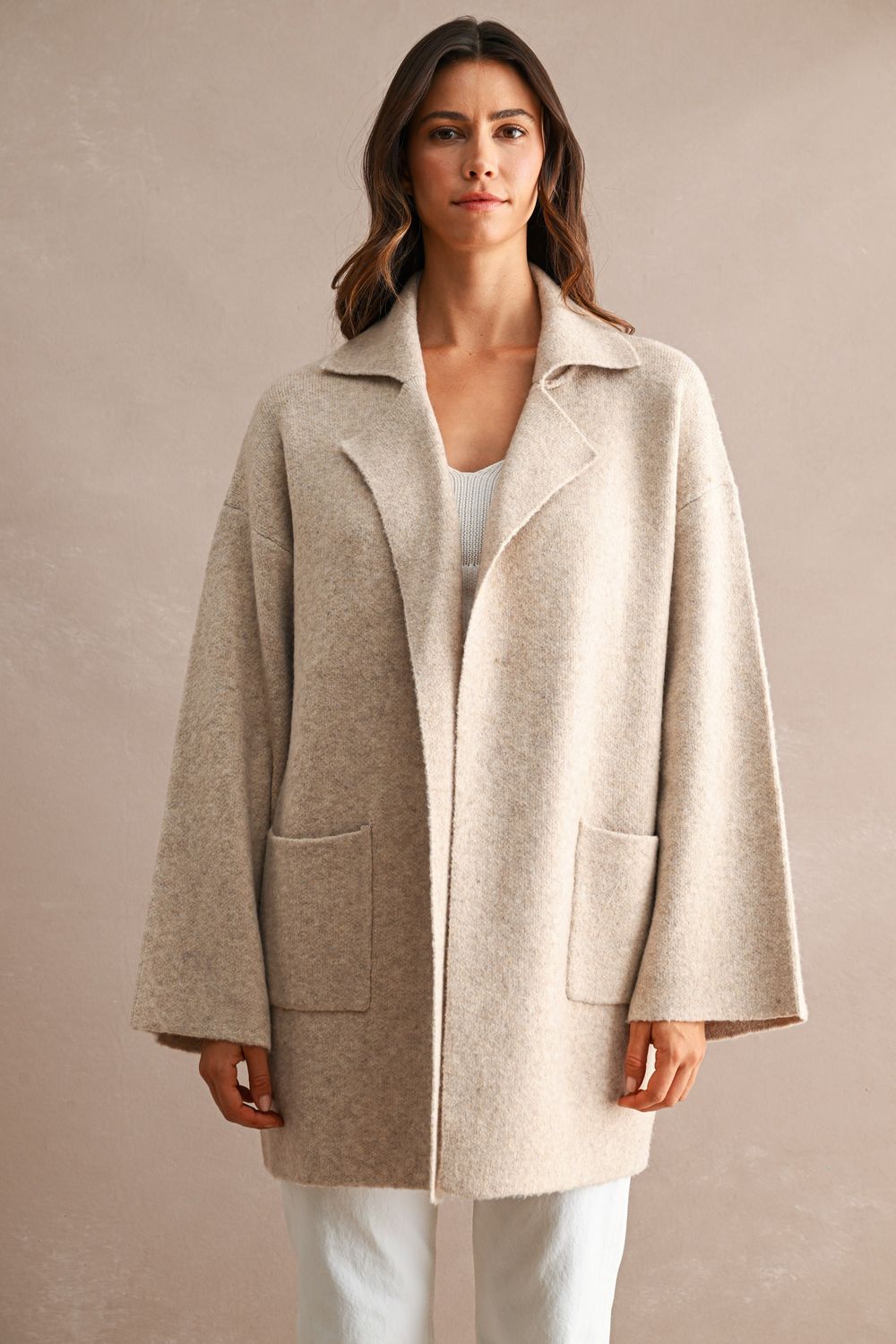 Autumn Nights Knit Cardigan - Taupe