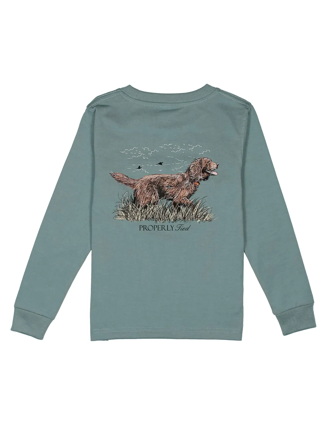 Boykin Long Sleeve T-Shirt - Steel Blue