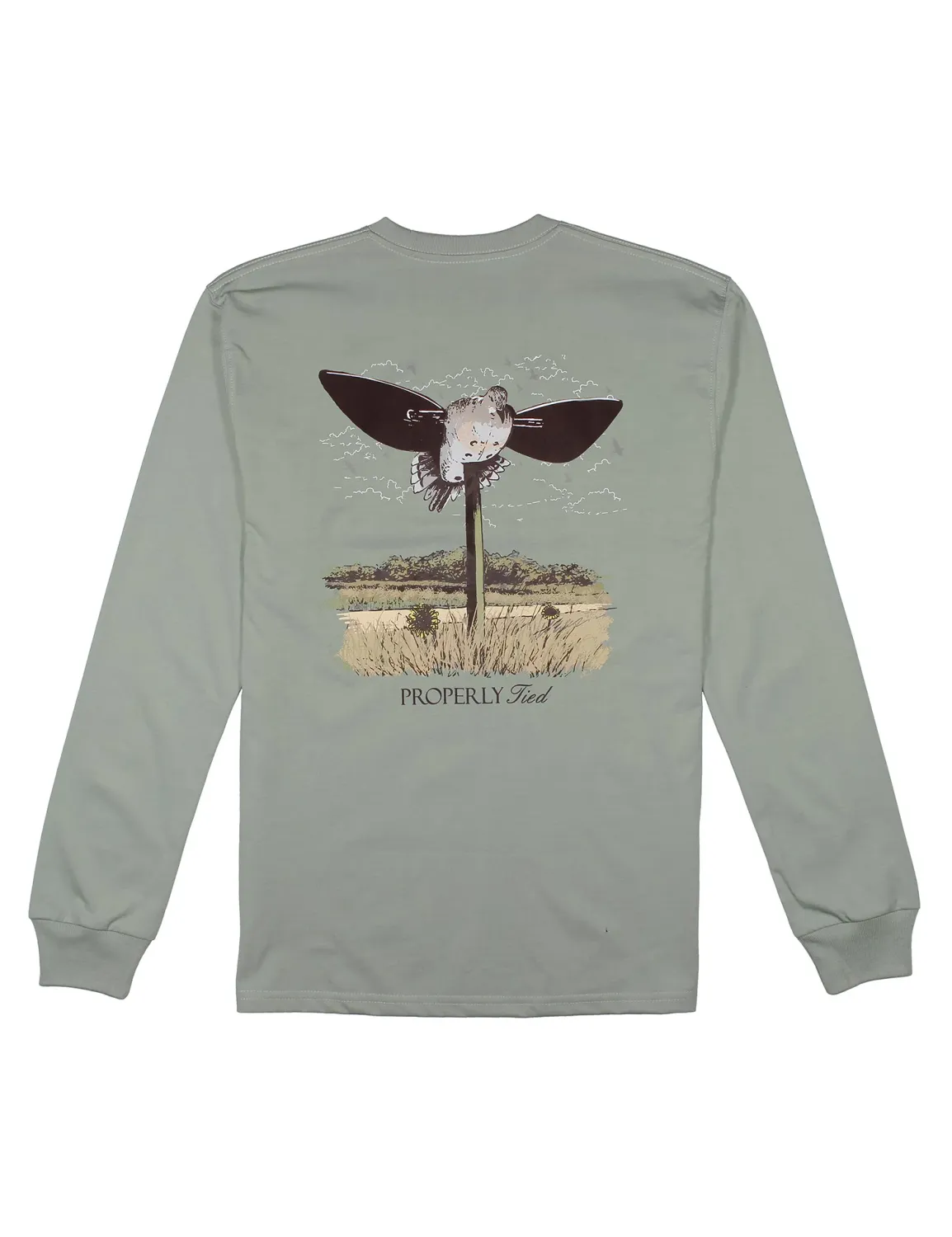 Dove Decoy Long Sleeve T-Shirt - Sage