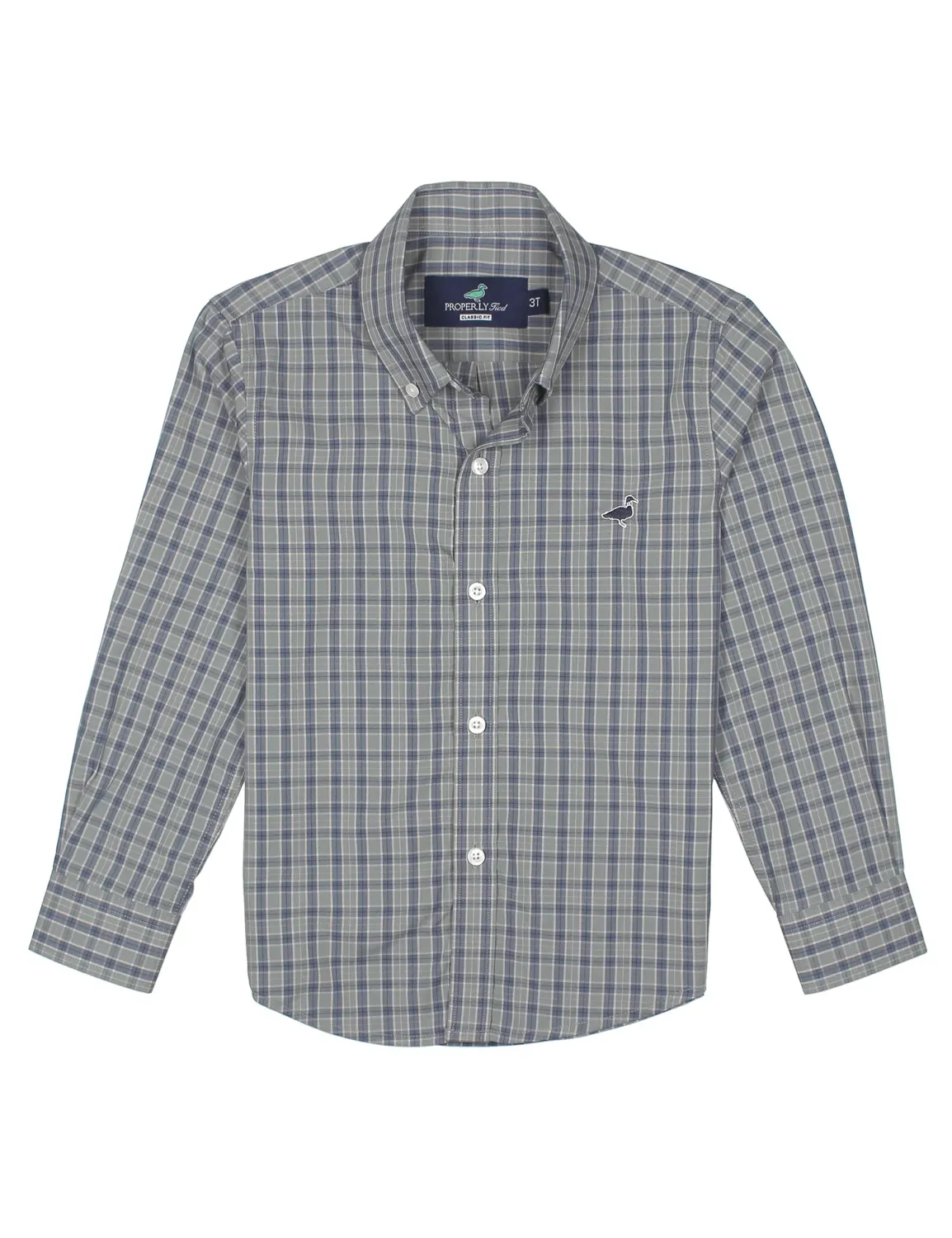 Seasonal Long Sleeve Button Down Sportshirt - Blue Ridge