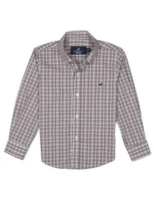 Seasonal Long Sleeve Button Down Sportshirt - Cobblestone