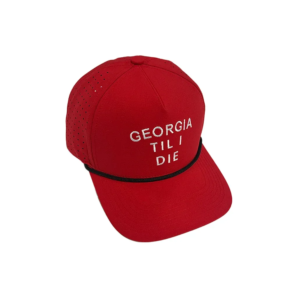 Georgia Til I Die Performance Hat - Red