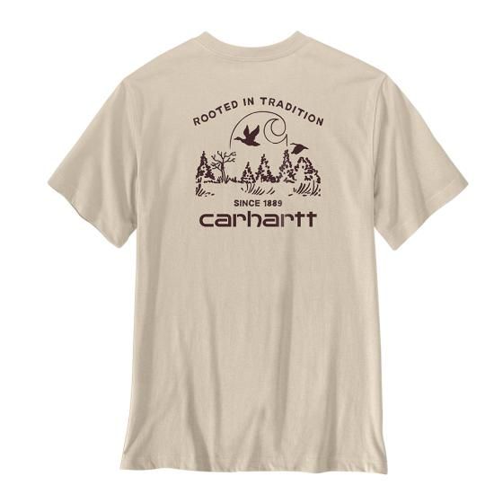 Men's Irvine Relaxed Duck Landscape T-Shirt - Oat Milk