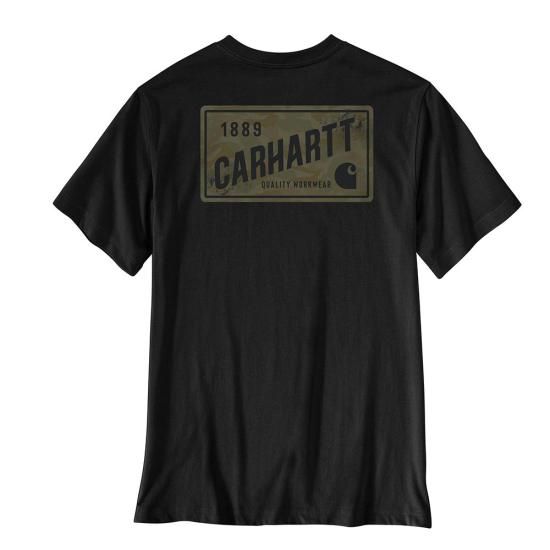 Men's Irvine Camo License Plate T-Shirt - Black