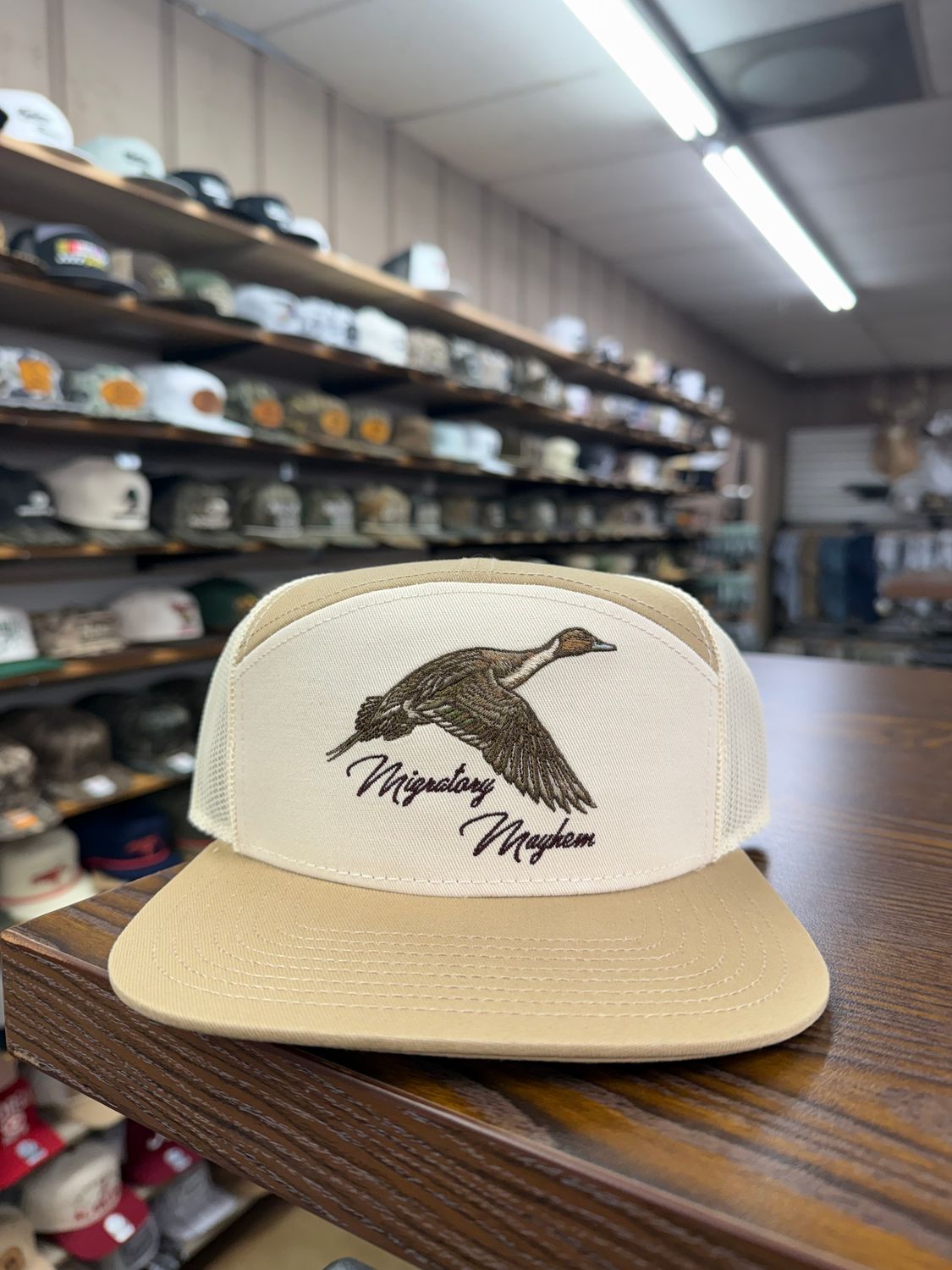 Pintail 7 Panel Hat - Tan