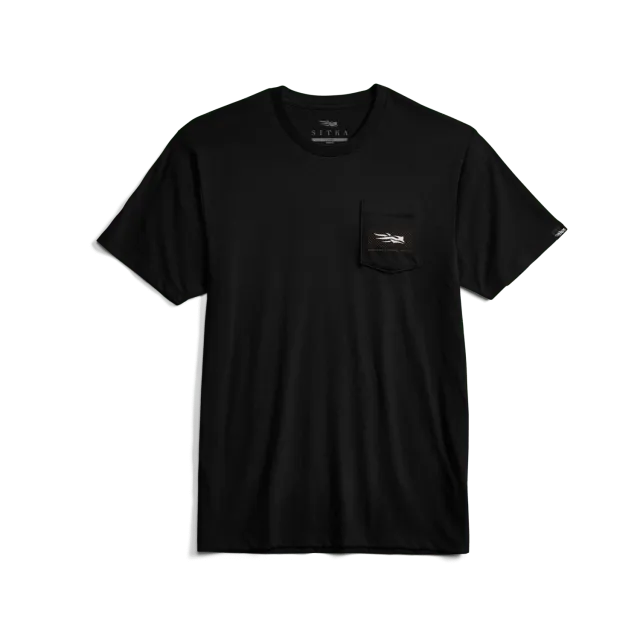 Tech Whitetail Pocket Tee - Black