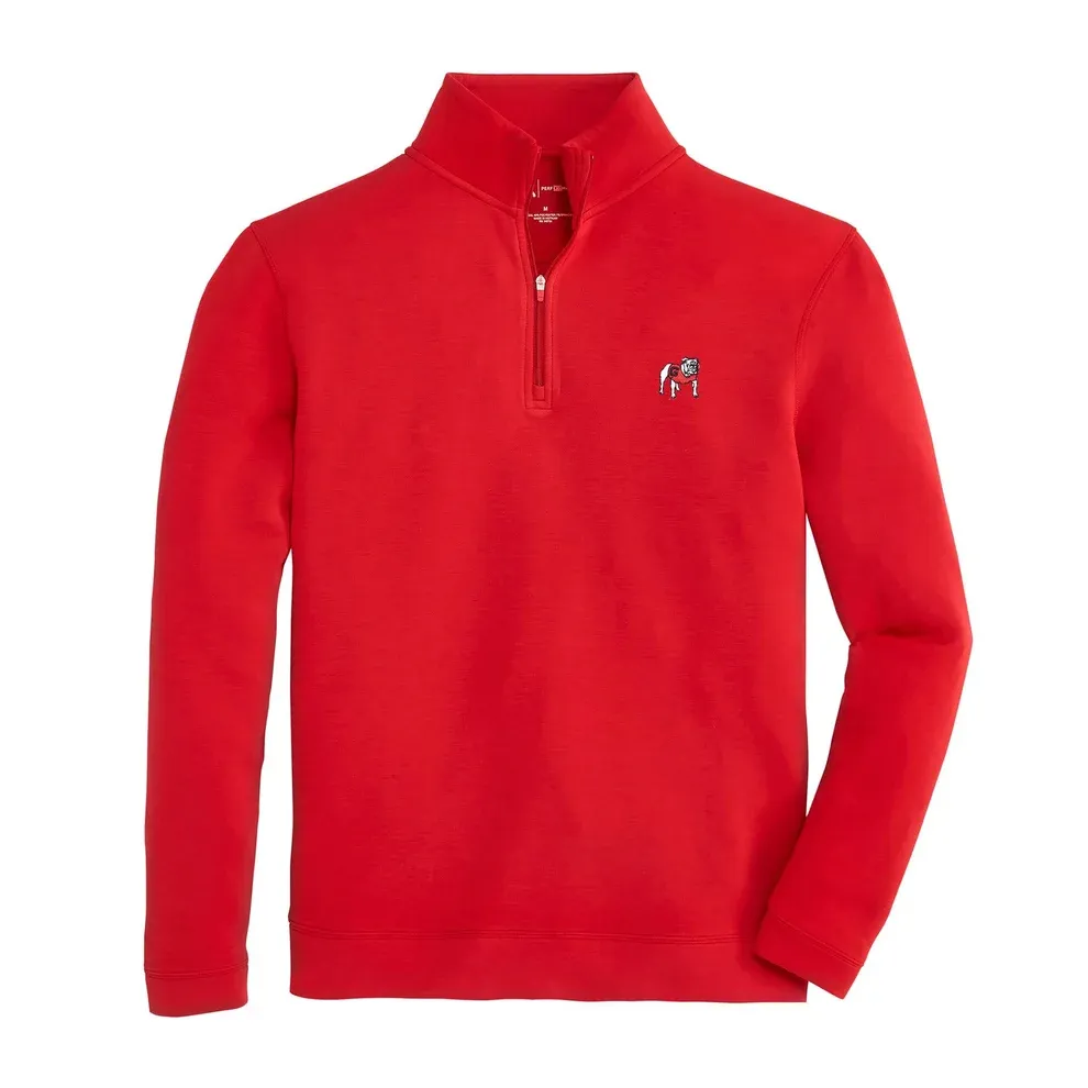 UGA Standing Bulldog Yeager Performance  Pullover - Red