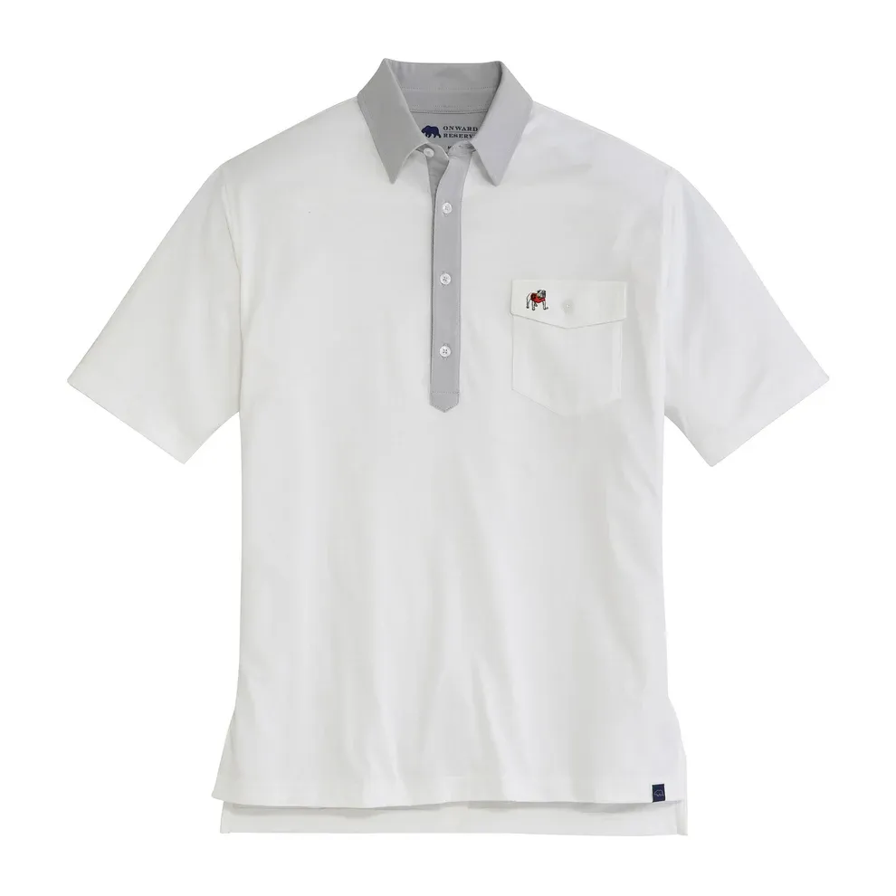 UGA Standing Bulldog Old School Rivalry  Polo