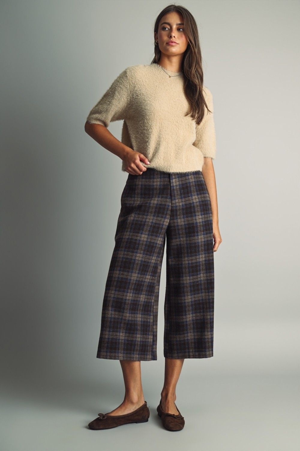 Fall Perfection Short Sleeve Sweater - Tan