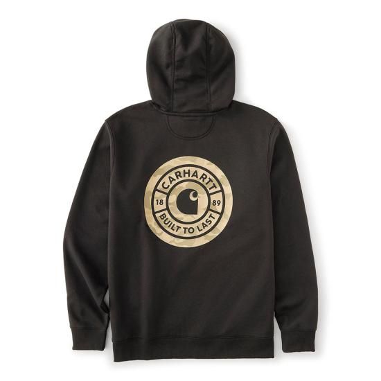Men's Sawyer Camo Sweatshirt Camo Logo - Black
